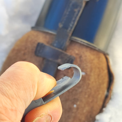 Steel hook for field-bottle strap