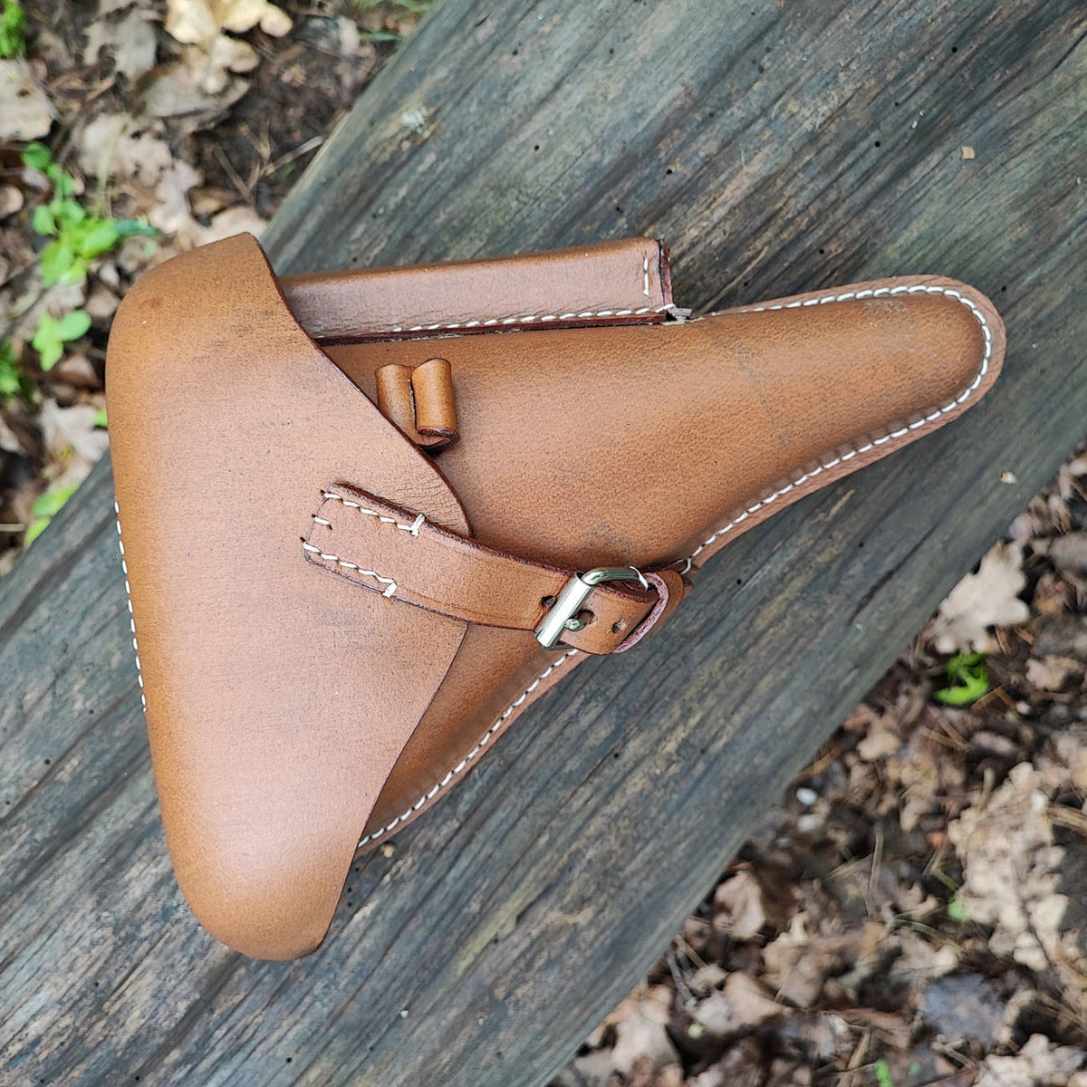 Brown holster for Luger P08 pistol