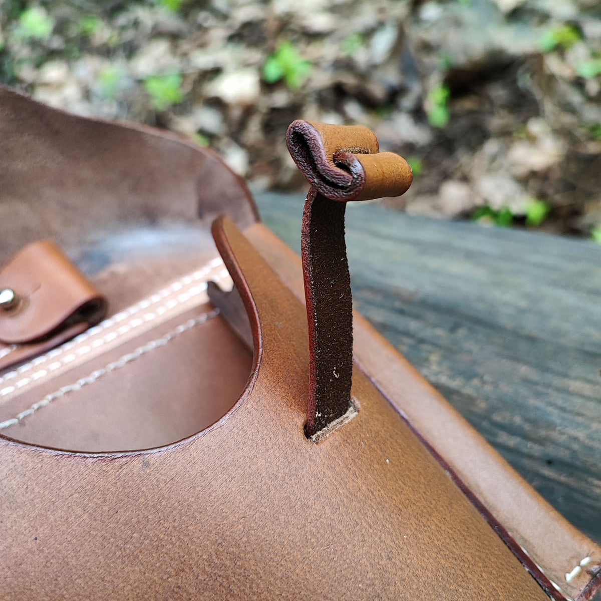 Brown holster for Luger P08 pistol