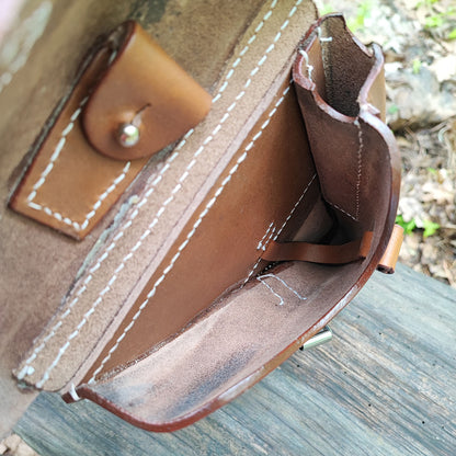 Brown holster for Luger P08 pistol
