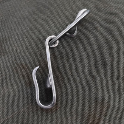 Front alu hook for Y-strap