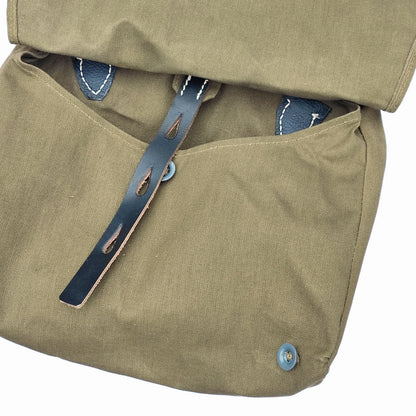 Bread bag black leather