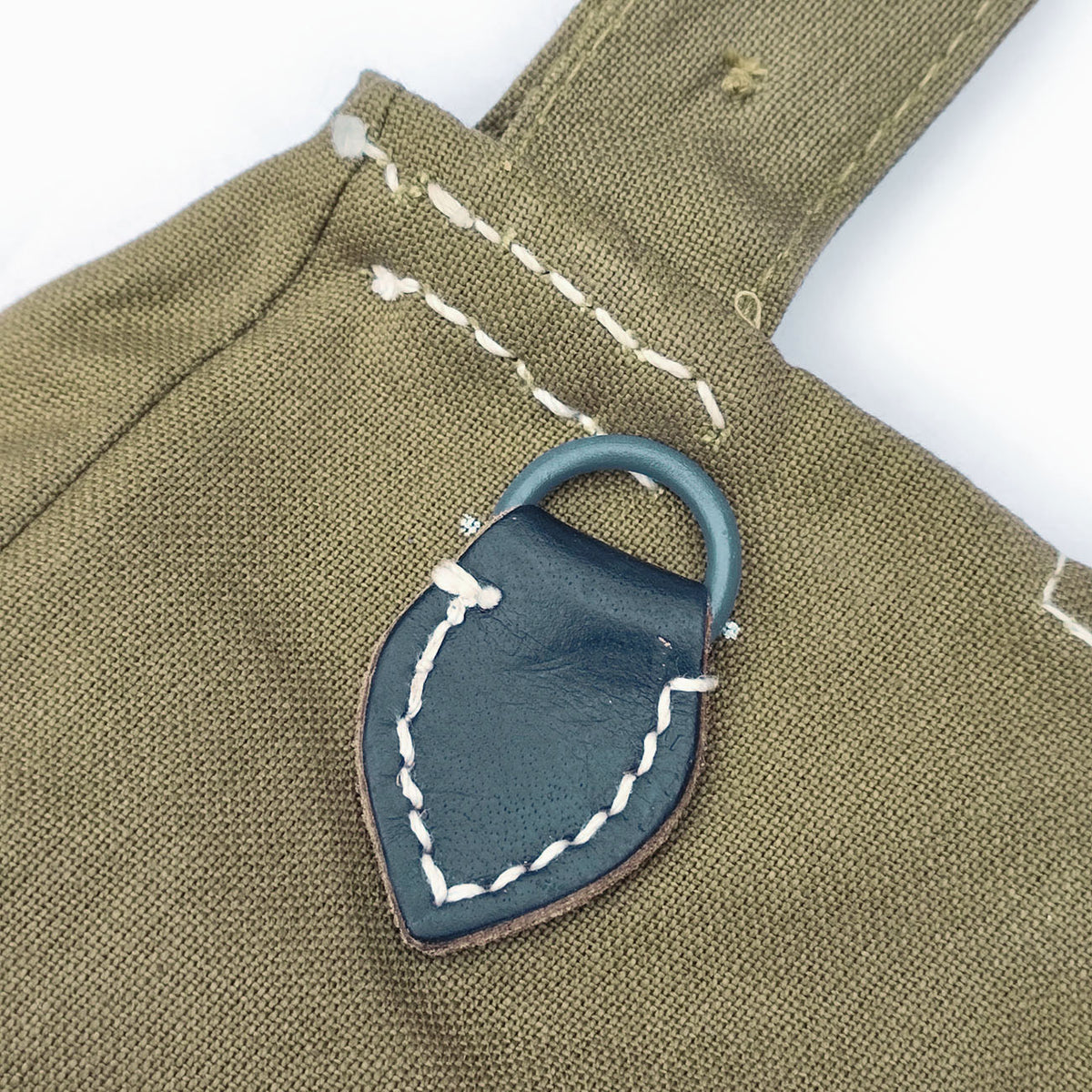 Bread bag black leather
