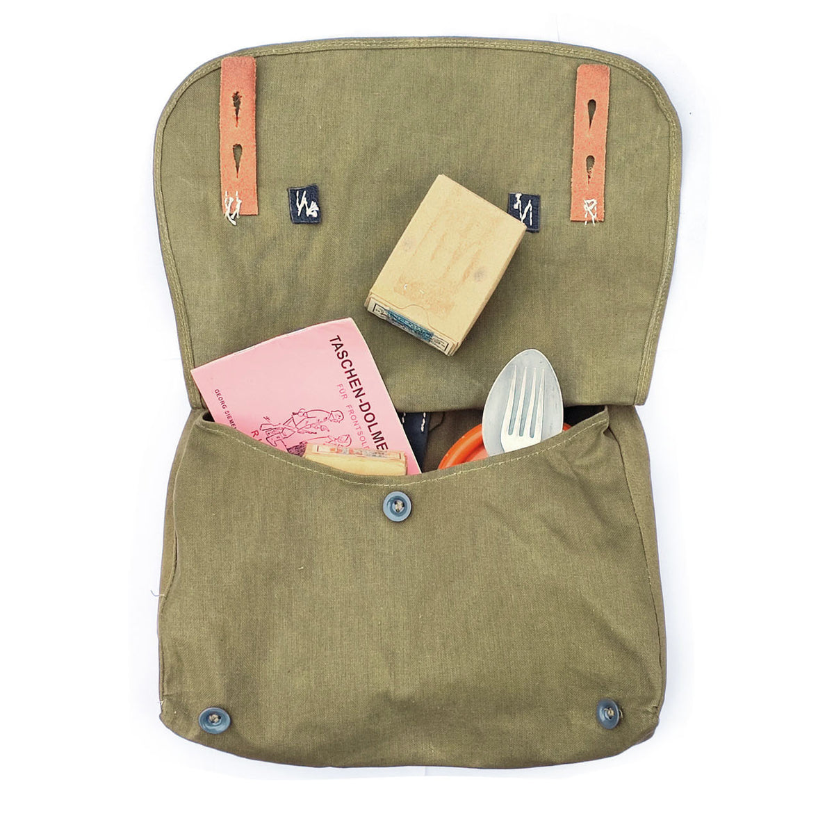 Bread bag black leather
