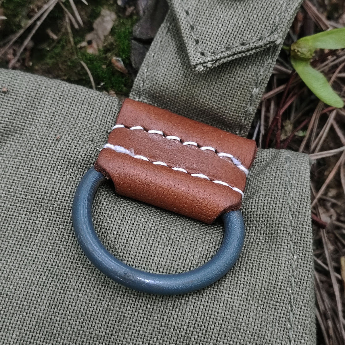 Bread bag brown leather