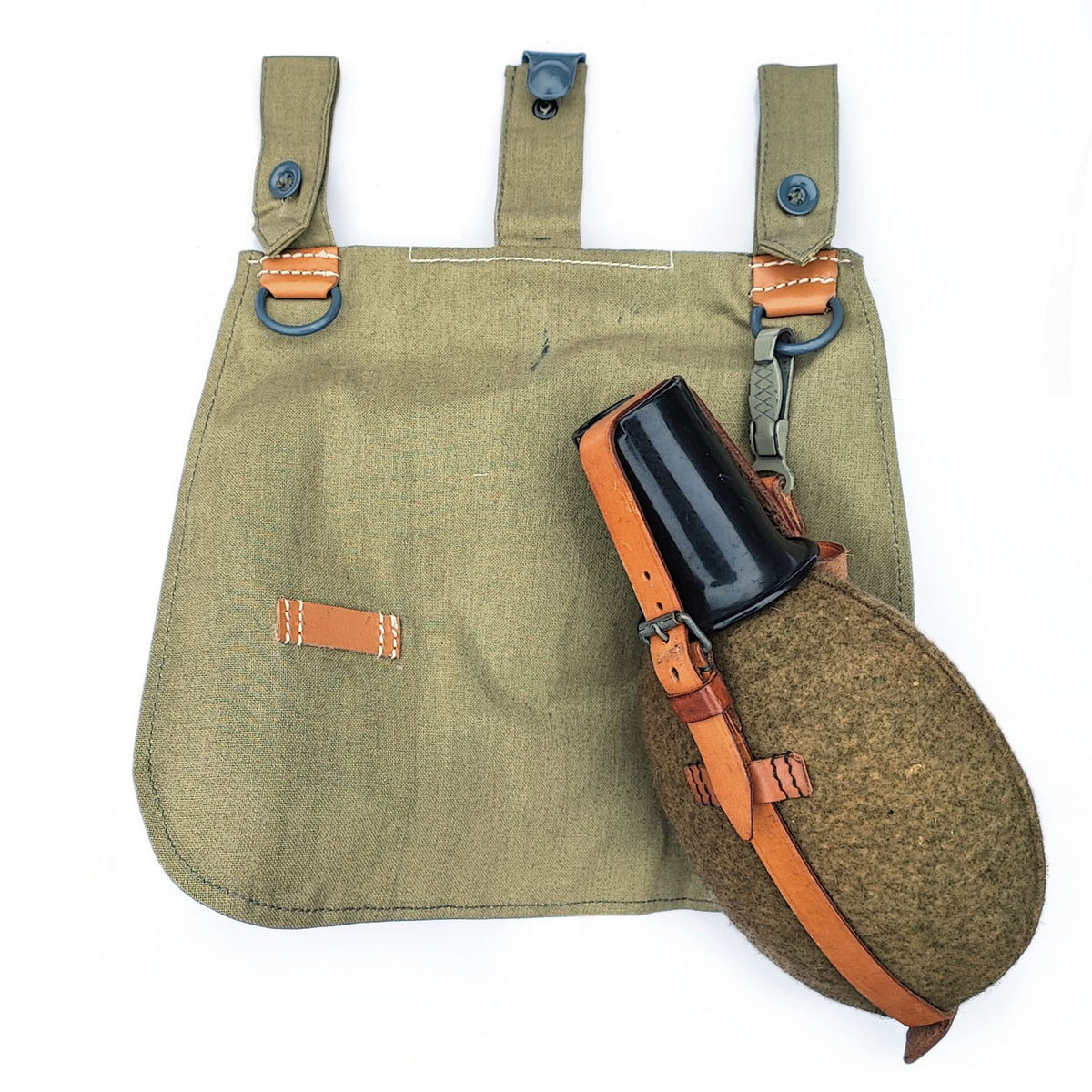 Bread bag brown leather